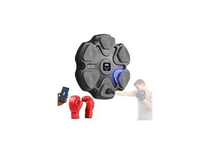 9328867986901 - Boxmaschine Music Boxing Machine Elektronische Musik Boxmaschine PU-Wandbox-Trainingsgerät LED-Boxpad mit Boxhandschuhen Bluetooth Lichter Im