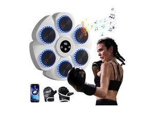 9328867987014 - Music Boxing Machine LED Elektronische Musik Boxing Machine mit Boxhandschuhen Smart Bluetooth-Musik-Boxmaschine mit Boxhandschuhen 9