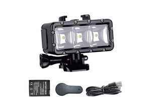 9328867990441 - Led Unterwasserlicht Unterwasserlicht Licht Wasserdicht Kompatibel mit Gopro Serie AKASO Campark DJI osmo Action-KameraWasserdicht 147ft (45