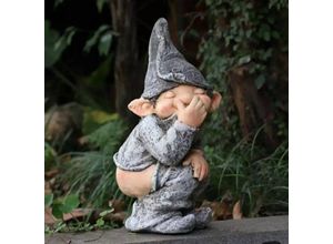 9328867993398 - Lustige Gnome Dekorationen für Yard Garten Harz Ornamente Garten Statuen im Freien Nette Zwerg Garten Statuen für Freunde Familie und Kollegen