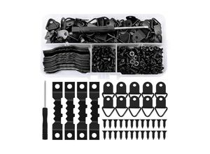 9328867996412 - 251 Stück Bildaufhänger Bilderhaken Bild Aufhänger für Bilder Haken Wand für Bilderrahmen Zackenaufhänger mit Schrauben Für Foto Bilderrahmen für