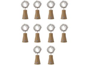 9328872003525 - lyshtar，10 Pack Solar Weinflaschenlichter 20 LED Korklichter für Party Hochzeit Urlaub Garten Warmweiß