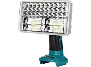 9328872120222 - Anwendbarer 18-V-Akku-Arbeitsscheinwerfer von Makita 3300 lm kabelloser LED-Arbeitsscheinwerfer wiederaufladbarer tragbarer Arbeitsplatzstrahler