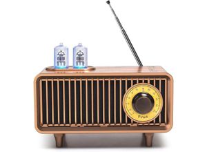 9328872335664 - Vintage-Bluetooth-Lautsprecher Vintage-Radio Bass kabellose Bluetooth 51-Verbindung für Heimbüro Party im Freien tragbarer Lautsprecher für