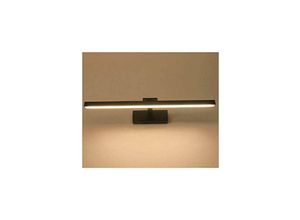 9328872340705 - 9W 40cm LED-Badezimmerleuchte Spiegelschranklampe Wandleuchte mit einstellbarem Winkel AC85-265V 6000K (Schwarz Warmweiß)