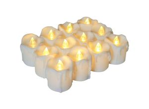9328872342273 - 12 x LED-Kerzen mit Timer batteriebetrieben flammenlose Kerzen realistische LED-Teelichtkerze für Dekoration drinnen draußen Hochzeit 9328872342273 - 12 x LED-Kerzen mit Timer batteriebetrieben flammenlose Kerzen realistische LED-Teelichtkerze für Dekoration drinnen draußen Hochzeit