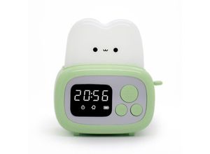 9328872348268 - Kleiner Timer Toasterlampe süßes Nachtlicht mit Zeitmanagement-Tool und Schreibtischuhr Wecker digitaler Timer für Kinder ABS+PC Lampe für