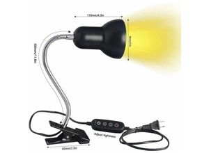 9328872503834 - LED-UVA-UVB-Lampen Reptilienlampe Heizung terrestrische Schildkrötenlampe mit langem Sockel für Reptilien und Amphibien [Energieklasse A+]