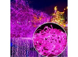 9328872507764 - 30M 300 LED Lichterketten Karneval Hochzeit Outdoor Indoor Gartenbeleuchtung (Rosa)