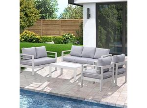 9331615216335 - Gartenlounge-Set Terrassenmöbel Set (hocker für Aluminium Gartenmöbel Loun