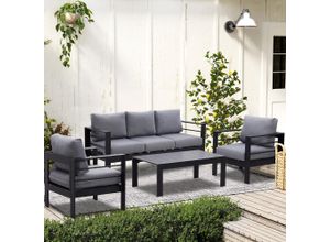 9331615456069 - Gartenlounge-Set Aluminium Gartenmöbel Set  Terrassenmöbel Set Lounge für