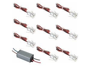 9333272001453 - Longziming - Mini-Einbaustrahler 12 v led 1 w IP42 LED-Strahler Deckeneinbauleuchte 3000 k warmweiß Deckenleuchte für Küche Treppen