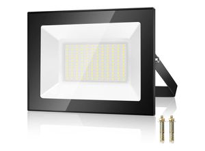 9333272001538 - 100 w LED-Flutlicht für den Außenbereich 10000 lm 7000 k LED-Außenstrahler 144 Chips IP67 wasserdicht kaltweißes LED-Sicherheitslicht