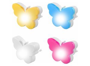 9333272006618 - LED-Nachtlicht Lampenfassung für Kinder 4 Stück Baby-Nachtlicht Lampenfassung Licht mit Innenraum für Kinderzimmer Raumdekoration