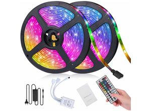 9333272009480 - Longziming - 10 m LED-Streifen LED-Raum-RGB-LED-Streifen Lichtleiste LED-Streifen für Schlafzimmer 300 LEDs 5050 rgb IP65 wasserdicht 44