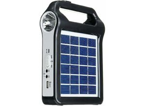 9334712893980 - Qiedie - System Portable usb Port Lampe Eingebauter Solar Lighting Panel Tool&Home Improvement Octavia Ladekantenschutz (Schwarz One Size)