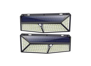 9334712895762 - Qiedie - Outdoor Solarleuchte[The Most Bright 288 LEDs - 2500 Lumen] Wasserdichtes Licht Solarbeleuchtung mit Bewegungsmelder Kabellose