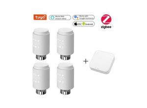 9334712896424 - Qiedie - Tuya ZigBee 30 Smart Radiator Actuator Smart Home Programm-4PC-gateway