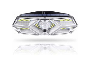 9334712901074 - Qiedie - Wasserdichte 104-LED-Solar-Lichterkette für den Außenbereich mit Bewegungssensor 3 Modi 270° solarbetriebene Lichter für Garage Garten