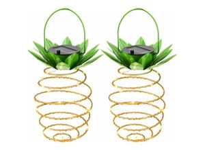 9334712901081 - Stück Solar-Gartenlichter SUAVER wasserdichte Solarlampe Ananas-Dekoration Nachtlicht Wege-Hängelichterkette Heimdekoration Laternen (warmweiß)