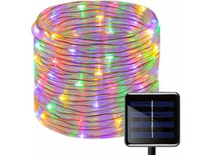 9334712901104 - Solar-Lichterkette 100 LEDs 12 m Solar-Lichterkette Außen-Lichterkette LED-Lichterkette wasserdicht dekorativ wasserdicht für Weihnachten