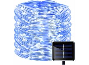 9334712901111 - Qiedie - 100 LEDs wasserdichte Solar-Lichterkette 12 m Kupferdraht-Lichterkette dekorative Lichterkette für den Außenbereich für Weihnachten