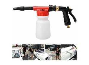 9334712903344 - Qiedie - 2-in-1-Schaumpistole 900 ml verstellbar mit Gartenschlauch zum Reinigen von Autos und Motorrädern