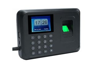 9334712903399 - Qiedie - Fingerabdruck-Anwesenheitsmaschine Passwort-Anwesenheitsmaschine Mitarbeiterüberprüfung im Rekorder 24-Zoll-TFT-LCD-Bildschirm dc 5 v