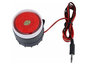 9334712903689 - Qiedie - Mini-Sirenen-Summer mit rotem Draht Alarmsystem Summer für die Sicherheit zu Hause Sirene 120 dB dc 12 v akustischer Alarm