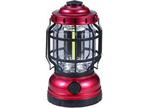 9334712904679 - Retro LED tragbares Campinglicht tragbare Campinglampe Outdoor-Campinglaterne tragbare Campinglampe Nachtlampe (rot)