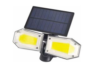 9334712906826 - Qiedie - LED-Solarleuchten für den Außenbereich 3 Modi optionaler COB-Bewegungssensor doppelt drehbarer Kopf mit wasserdichtem