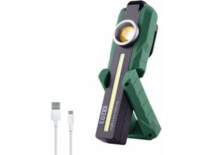 9334712907649 - Qiedie - usb wiederaufladbare leistungsstarke LED-Taschenlampe faltbare Arbeitsleuchte mit UV-Erkennung leichte Taschenlampe mit Sockel und Haken