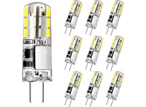 9335886295556 - Aougo - G4-LED-Glühbirne 12 v 2 w entspricht 20 w Halogen-Glühbirne Kaltweiß 6000 k 180 lm flimmerfrei energiesparende Glühbirne für