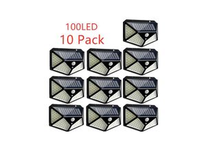 9339272505908 - Highsam - Solarlampen 100LED IP65 Wasserdicht Outdoor - 10er Pack