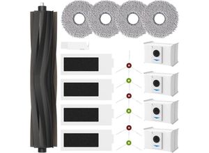 9344510862378 - 20 Stück Zubehör für Ecovacs Deebot T20 Omni   T20e Omni   T20 Max  T20 Pro Saugroboter1 Hauptbürsten 4 Wischtücher 4 Hepa Filter 4 Staubbeutel