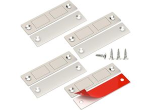 9351729817211 - Starker Magnet für Schranktüren 4er-Set Ultradünner Türmagnet für Schränke Küche Magnetischer Türschnapper Möbelmagnet für Schubladen Schränke