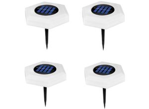 9351729902566 - LYCXAMES 4 Stück Solar-Außenlampe Outdoor-Solarlampe IP68 wasserdicht automatisches Ein- Ausschalten Solar-Bodenlichtbeleuchtung