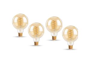 9351729924896 - Lycxames - LED-Lampen 6 w Edison Vintage G80 Warmweiß 2200 k E27 entspricht 48 w Glühlampe Retro-Glühbirne Retro-Antik-Dekorationslampe nicht