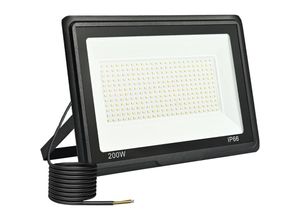 9351729924988 - Lycxames - LED-Außenstrahler LED-Flutlicht 200 w 20000 lm LED-Flutlicht für den Außenbereich 6000 k Kaltweiß Ip66 wasserdicht