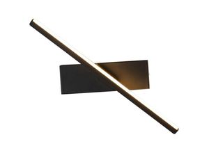 9351729927149 - Innenwandleuchte Led 330 drehbare Wandleuchte Schwarze Wandleuchte für Schlafzimmer Wohnzimmer Treppe Warmes Licht - Lycxames