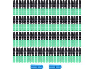 9351729927972 - Lycxames - Niedrigstrom-Kabeladapter und -Stecker 100 Stück SC APC-integrierte Glasfaser-Schnellstecker mit Glasfaser-Längensensor für Ftth