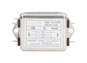 9351729928405 - Lycxames - Netzfilter Rauschunterdrückung Netzfilter EMI-Rauschunterdrückung einphasiger AC-Audio-Reiniger Ac115 V 250 v 50 60 Hz 10 a