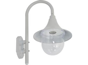 9351729930293 - Minkurow - Garten-Wandlampe E27 42 cm Aluminium weiß