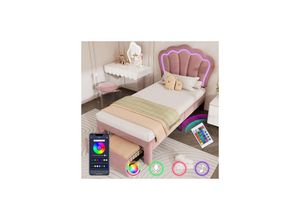 9351729932761 - Kinderbett led Einzelbett 90 x 190 cm mit Schubladen Polsterbett APP-Control led Bettgestell Lattenrost und Verstellbares Kopfteil Bettrahmen