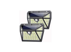 9351729962485 - Rhafayre - 210 led Outdoor Solarleuchte aopawa 2er Pack 270 led Solarbetriebenes Licht mit wasserdichtem Bewegungssensor 2200mAh Outdoor Solar Spot