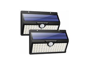 9351729962638 - Solarleuchten für den Außenbereich [Energiesparversion] 2er-Pack 78 LEDs 180 LEDs Bewegungssensor Solarleuchten für den Außenbereich Wasserdichtes