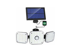 9351729962669 - Solarleuchte Outdoor 1200lm Superhelle Solarleuchte für den Außenbereich mit Sensor 3 Beleuchtungsmodi IP65 wasserdicht 270e einstellbarer