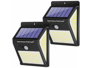 9351729967237 - Rhafayre - Solarleuchten für den Außenbereich 140 LEDs Bewegungssensor Wandleuchten mit 270 ° Weitwinkel 3 Beleuchtungsmodi IP65 wasserdichte