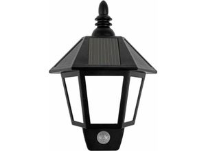 9351729967374 - Solarbetriebene Bewegungssensor-Wandleuchten für den Außenbereich LED-Laternenlampe für Gartenzaun-Terrassendeck - Rhafayre