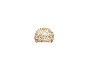 9351729968586 - Rhafayre - Rattan-Kronleuchter Handgeflochtenes Rattan-Licht Landhausstil Hängelampe LED-Kuppel-Pendelleuchte Hanfkugel verstellbar für Esszimmer